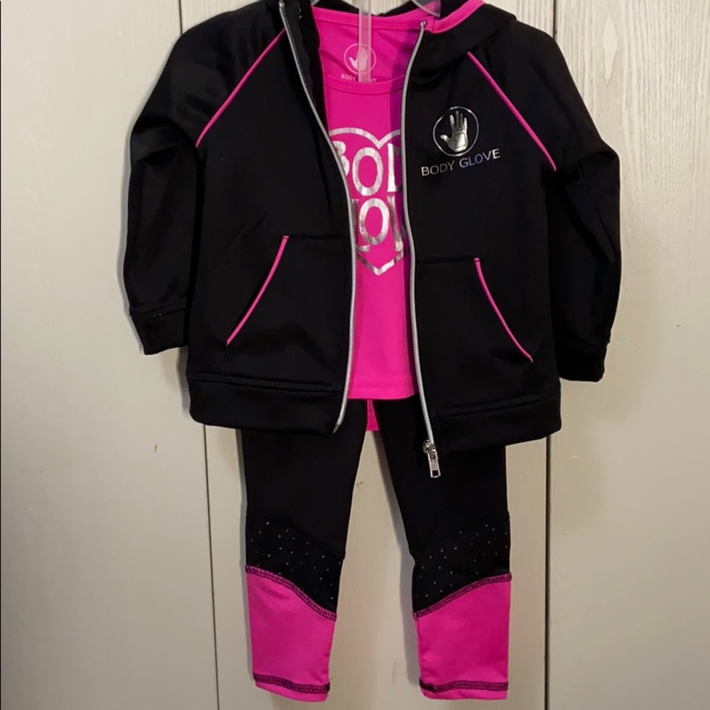 Body Glove Hoodie, Leggings & T-Shirt Set